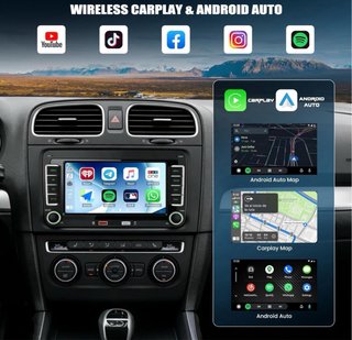 Pantalla CarPlay, para Volkswagen Seat Škoda