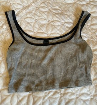 Top SHEIN gris