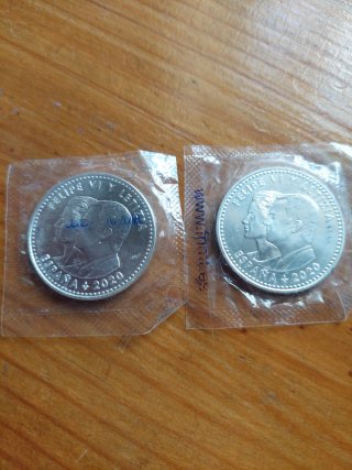 Lote 2 Monedas Plata España 30 Euros 2020