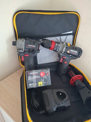 Pack Taladro Atornillador Parkside 12V