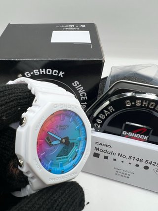 Reloj Casio G-Shock Carbon Core Guard Blanco