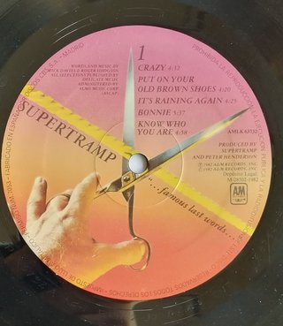 SUPERTRAMP Famous Last Words...