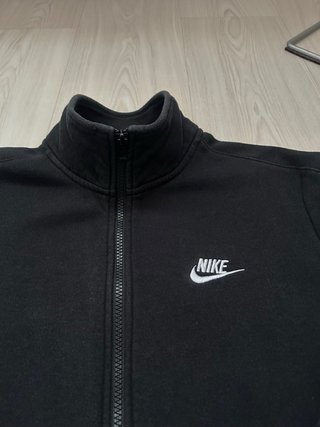 Chaqueta Sudadera Nike Negra Cremallera