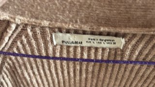 Cardigan Pull&Bear beige talla L