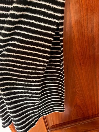 Falda larga Bershka rayas blanco y negro