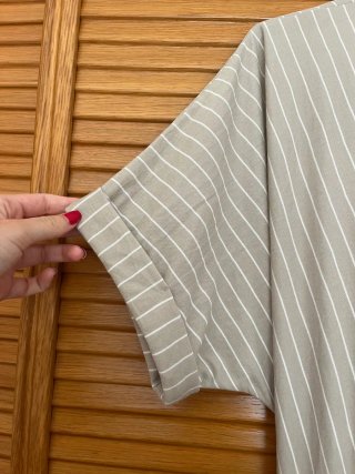 Vestido Massimo Dutti Rayas Beiss tostadoTalla M
