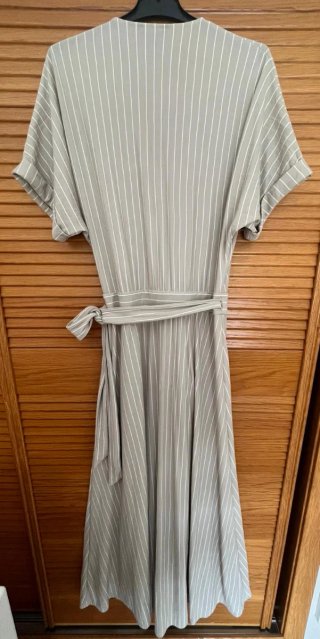 Vestido Massimo Dutti Rayas Beiss tostadoTalla M