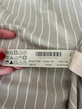 Vestido Massimo Dutti Rayas Beiss tostadoTalla M