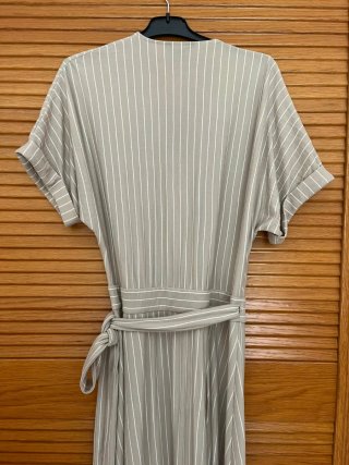 Vestido Massimo Dutti Rayas Beiss tostadoTalla M