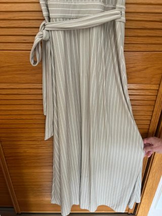 Vestido Massimo Dutti Rayas Beiss tostadoTalla M