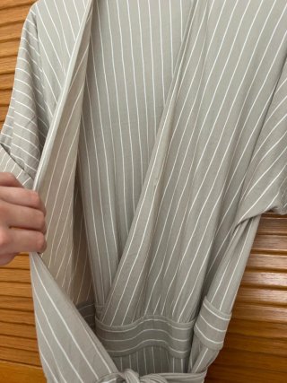 Vestido Massimo Dutti Rayas Beiss tostadoTalla M