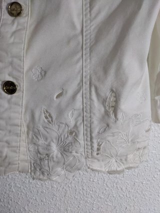 Chaqueta Punto Roma Blanca Talla 40