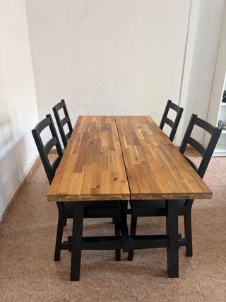 Mesa Comedor Ikea Nordvijen + 4 Sillas