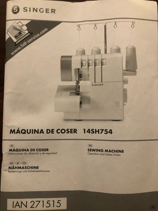 Remalladora Singer 14SH754