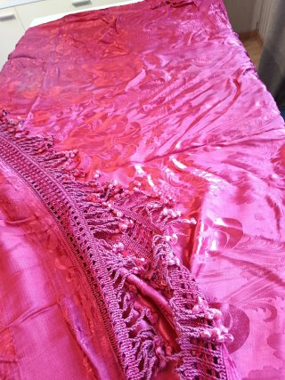 Copriletto Vintage Rosso Scuro 230x280
