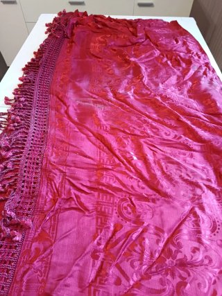 Copriletto Vintage Rosso Scuro 230x280