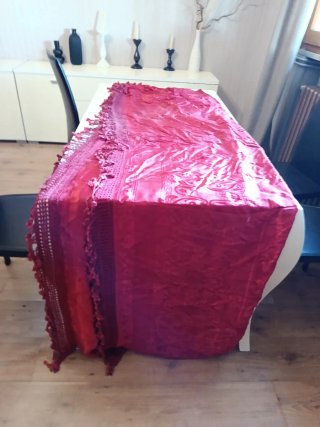 Copriletto Vintage Rosso Scuro 230x280