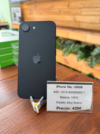 iPhone 16e 128GB Nero - Ottimo (ESIM)