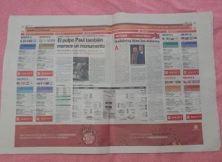 Periódico Marca Mundial 2010 Campeones del Mundo.