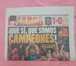 Periódico Marca Mundial 2010 Campeones del Mundo.