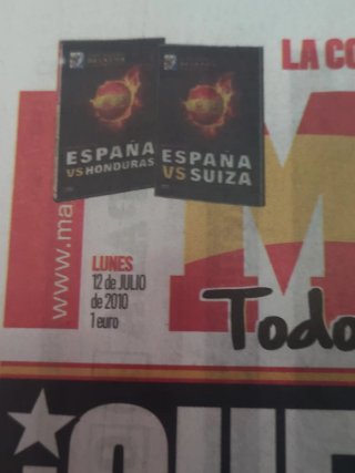Periódico Marca Mundial 2010 Campeones del Mundo.