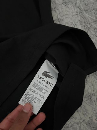 Polo Lacoste Negro Talla M