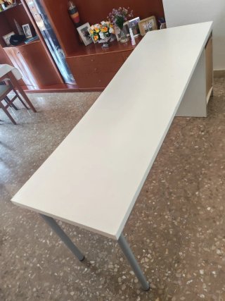 Scrivania Bianca Ikea Lagkapten con Cassettiera
