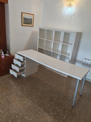 Scrivania Bianca Ikea Lagkapten con Cassettiera