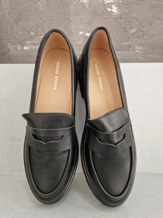 Mocasines negros piel sintética talla 40 nuevos