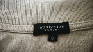 Polo Burberry Hombre talla 9 XXL Arena