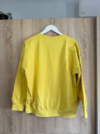 Sudadera amarilla con perlas de mujer talla M