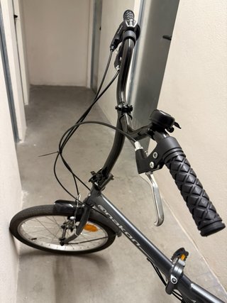 Bicicleta Plegable Aluminio Gris