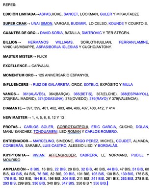 Cromos Panini Adrenalyn XL 25-26