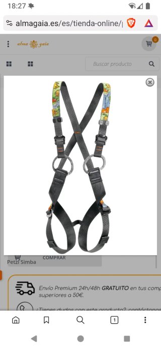 Arnés integral infantil Petzl Simba