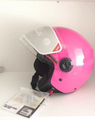 Casco Moto Rosa ECE DOT