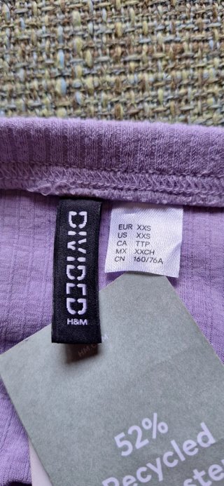 Top H&M lilla XXS
