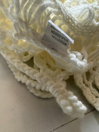 Top Crochet Blanco Talla Única