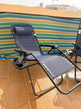 Confezione da 2 sedie sdraio da spiaggia o giardino