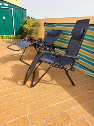 Confezione da 2 sedie sdraio da spiaggia o giardino