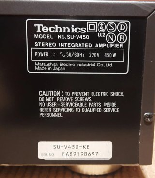 Amplificador Technics SU-V450