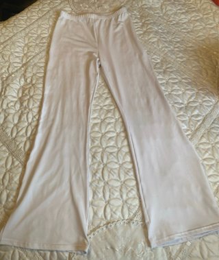 Pantalones campana blancos