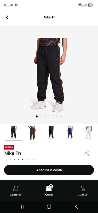 Pantalón Nike TN original