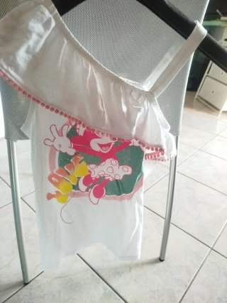 Vestito bambina bianco con volant
