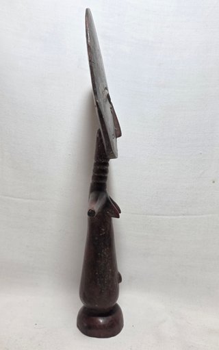 Scultura Africana Legno Akua'ba Ashanti Ghana XX S