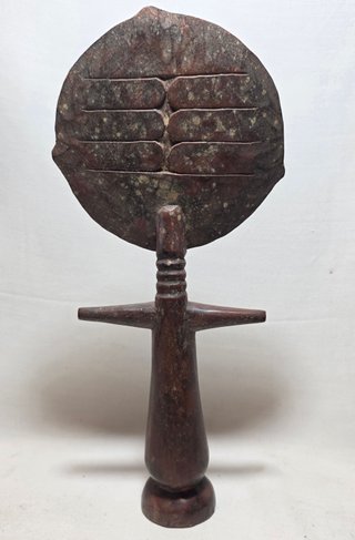 Scultura Africana Legno Akua'ba Ashanti Ghana XX S