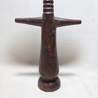 Scultura Africana Legno Akua'ba Ashanti Ghana XX S