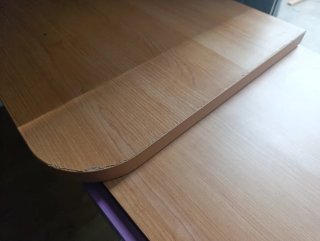 Escritorio 120cm extensible a 165cm morado