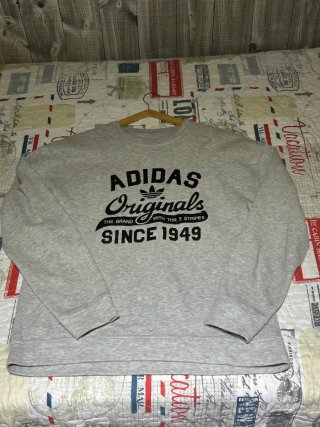 Sudadera Adidas Originals Hombre Gris