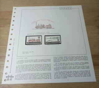 27 sellos y filoestuches 1988 España