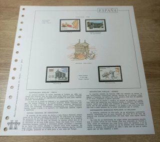 27 sellos y filoestuches 1988 España